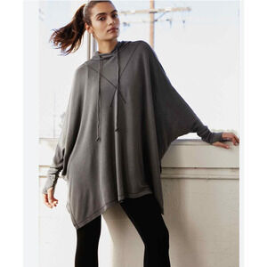 Free People F.P. Movement Swingin’ It hoodie Poncho Top‎ Oversized Small $ 149